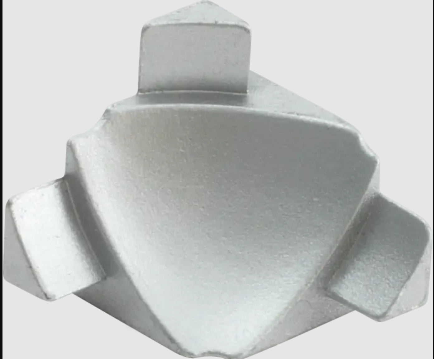 Transition Wall and Floor Connection Trim Matte Black Anodized INTERNAL CORNER 3 CONNECTION