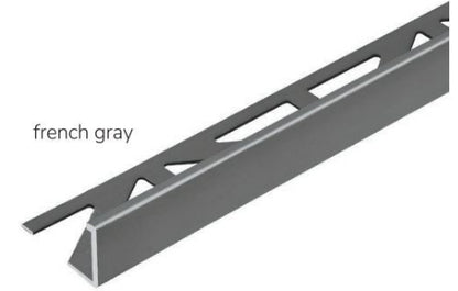 L Shaped French Gray Grout Match Tile Trim Durosol By Dural 94"