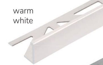 L Shaped Edge Warm White Grout Match Tile Trim Durosol By Dural 94"