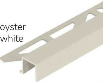 Square Edge Oyster White Grout Match Tile Trim  Squareline By Dural - 94"