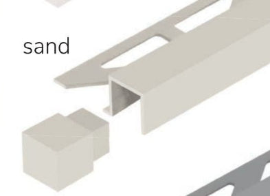 Square Edge Sand RAL Grout Match Tile Trim Squareline By Dural - 94 ...