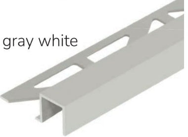 Square Edge Gray White Grout Match Tile Trim  Squareline By Dural - 94"