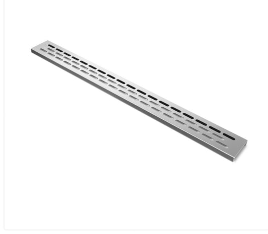 Linear Drain Grate Oval Design In Chrome Mirror By Compotite