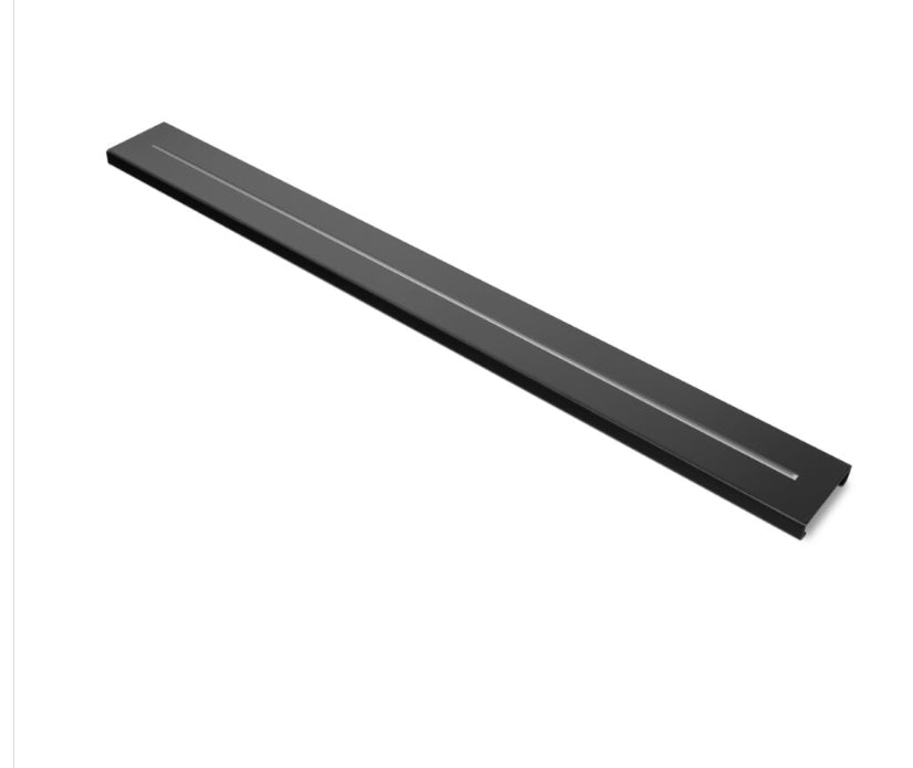 Linear Drain Grate Minimalist Design In Matte Black By Compotite