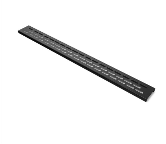 Linear Drain Grate Oval Design In Matte Black By Compotite