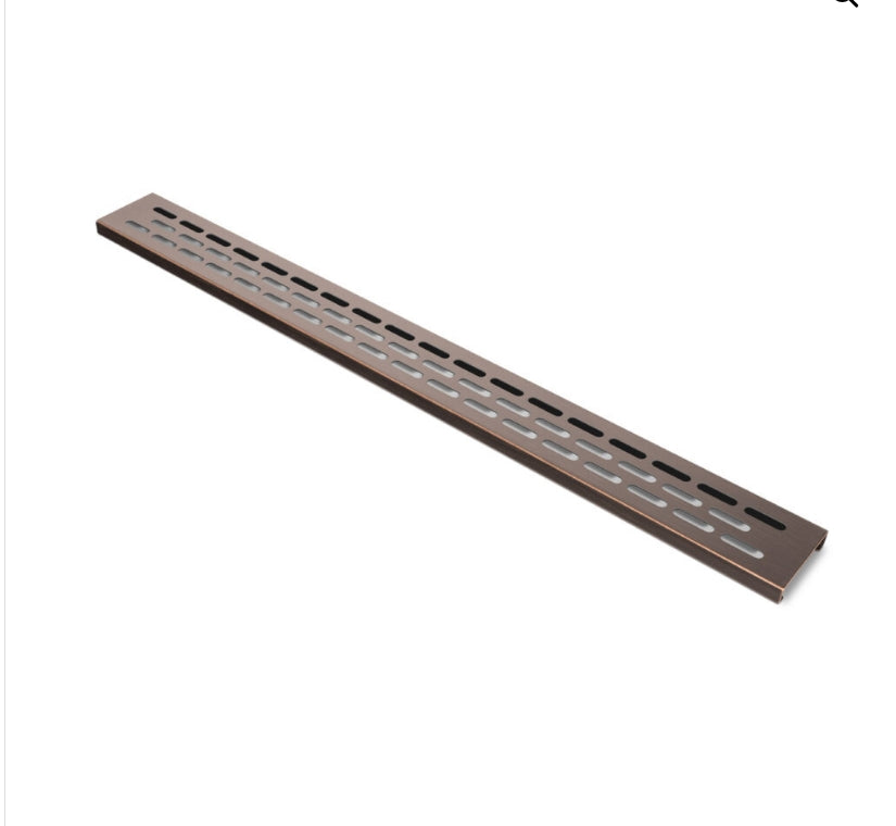 Linear Drain Grate Oval Design In Oil Rubbed Bronze By Compotite