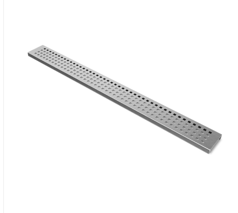 Linear Drain Grate Square Design In Stainless Steel By Compotite