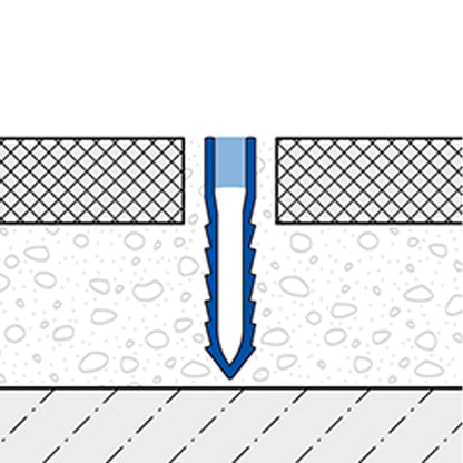 Expansion and Movement Joint Tile Profile Gray Narrow Base for Thick Bed Installation 94" Duraflex TL PVC