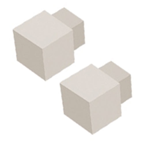 Square Corner Piece Edge Tile Trim Sand (2 Pieces) Squareline