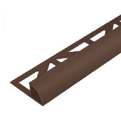 Round Edge Tile Trim Terra Brown Powder Coated Durondell 94"