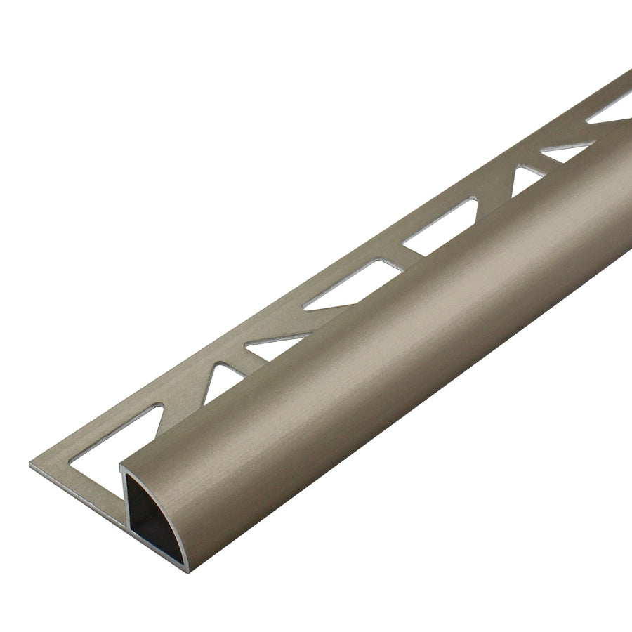 Round Edge Tile Trim Nickel Titanium Anodized Durondell 94" – The ...