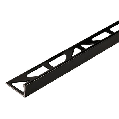 L Shape Edge Tile Trim Black Powder Coated Durosol 94"