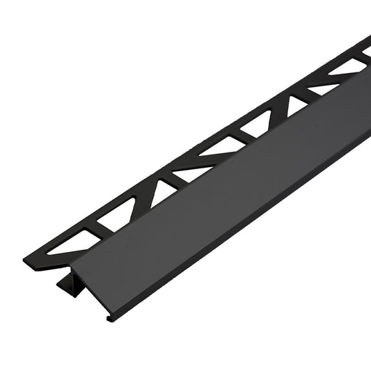 Ramp Transition Floor Tile Profile Matte Black Anodized Duratrans 94"