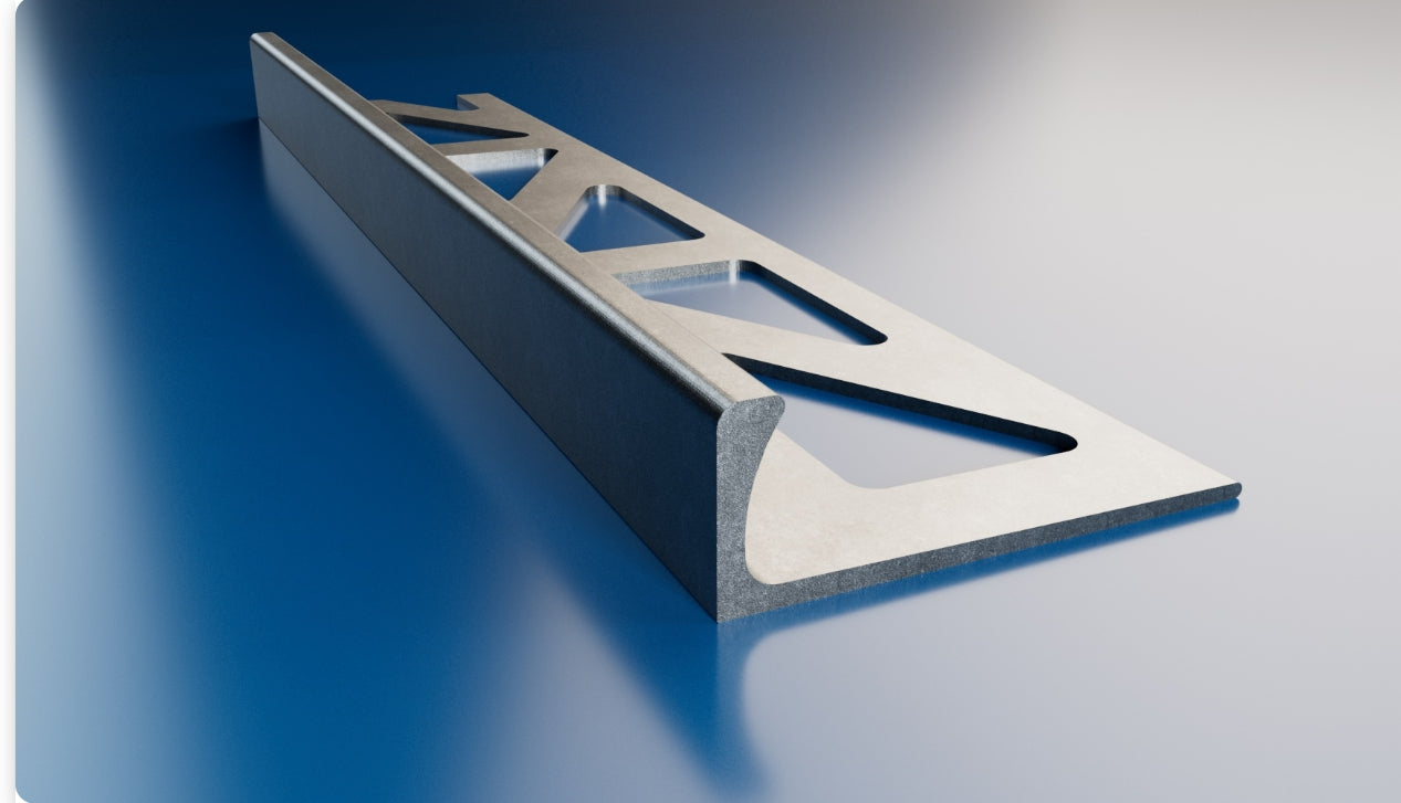 L Shaped Delorean Gray Grout Match Tile Trim Durosol By Dural 94