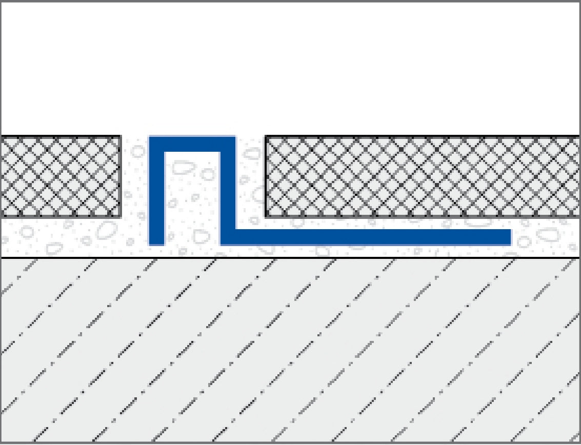 Rectangular Tile Edge Trim Profile Chrome Duraplus  94"