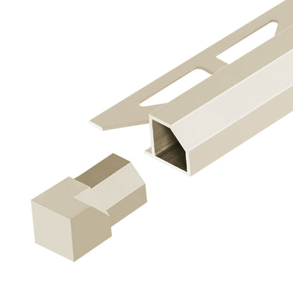 Diamond Edge Internal Corner Piece Tile Trim Sand Duraplus (2 Pieces)