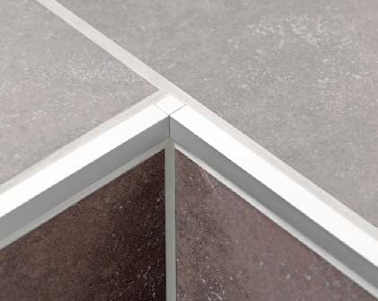 Rectangular Tile Edge Trim Profile Chrome Duraplus  94"