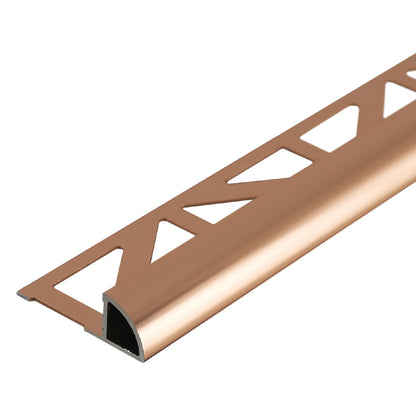 Round Edge Tile Trim Brushed Copper Durondell 94"