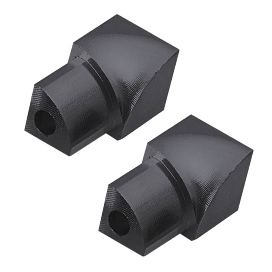 Round Internal Corner Piece Edge Tile Trim Matte Black (2 Pieces) Durondell