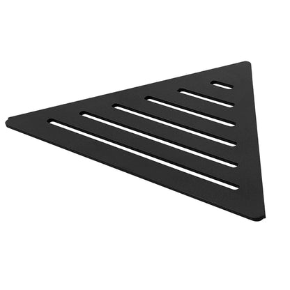 Floating Corner Tile Shower Shelf Triangular Matte Black Line Design Ti-Shelf