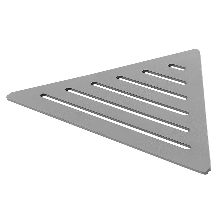 Floating Corner Tile Shower Shelf Triangular Concrete Gray Line Design Ti-Shelf