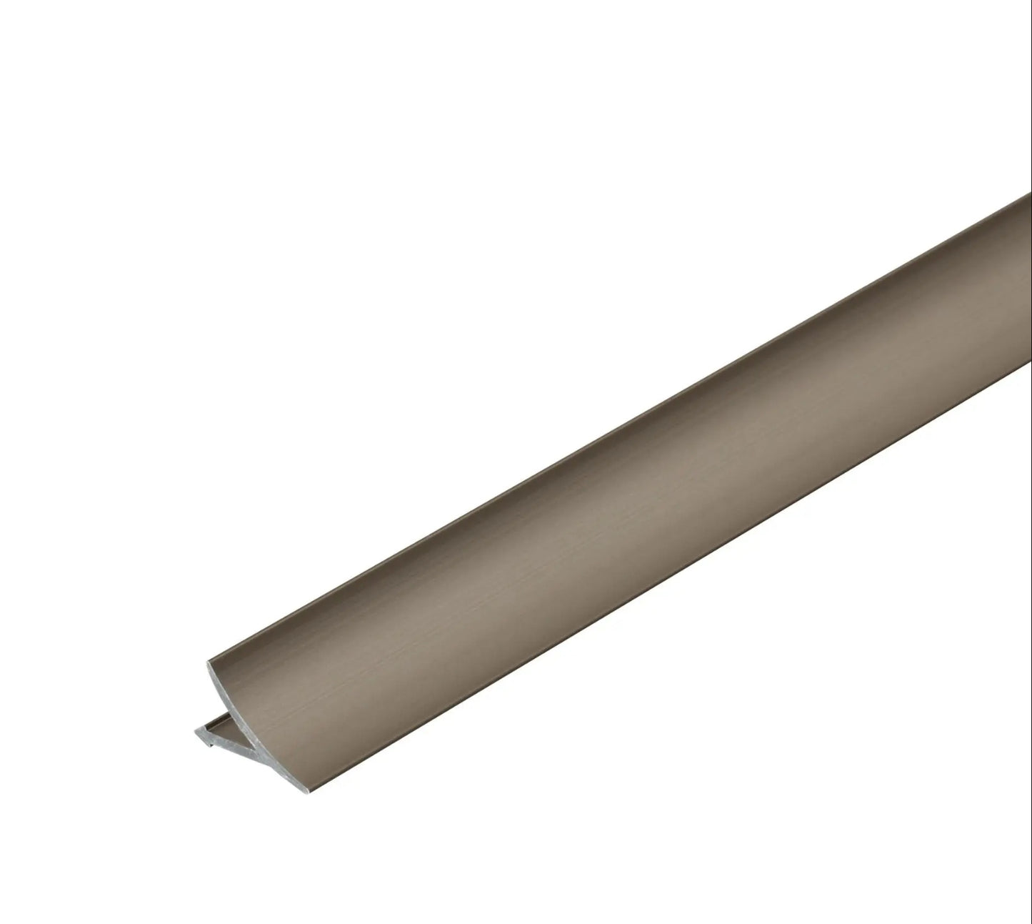 Transition Wall and Floor Connection Trim Bronze Anodized Brushed 94" T COVE
