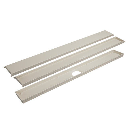 Linear Shower Drain Grate Flat or Tile-In and Drain Channel Sand MyVario (Double Face)