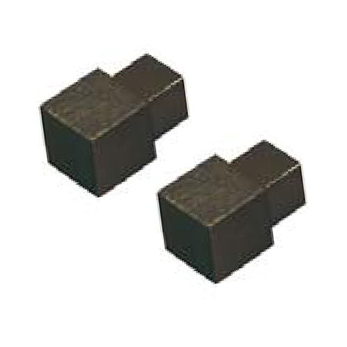 Square Corner Piece Edge Tile Trim Bronze Anodized Brushed (2 Pieces) Squareline