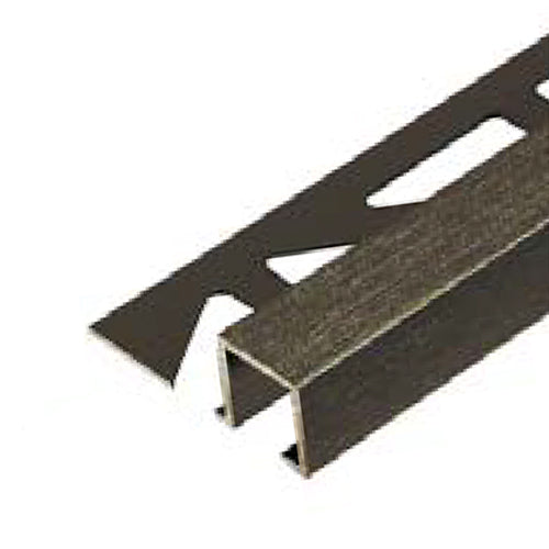 Square Edge Tile Box Trim Bronze Anodized Brushed Squareline 94"