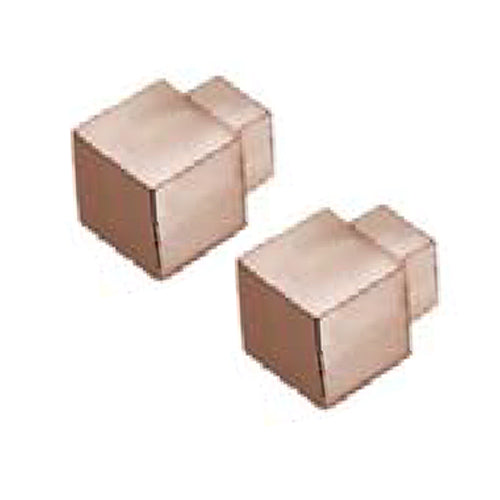 Square Corner Piece Edge Tile Trim Copper Anodized Brushed (2 Pieces) Squareline