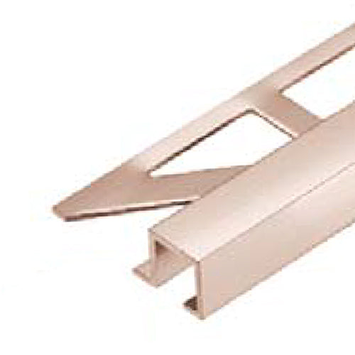 Square Edge Tile Box Trim Copper Anodized Brushed Squareline 94"