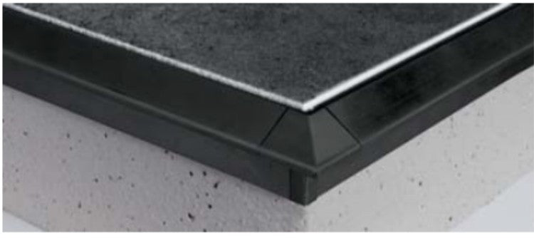DURABAL-BK Balcony Edge Profile - Anthracite Black