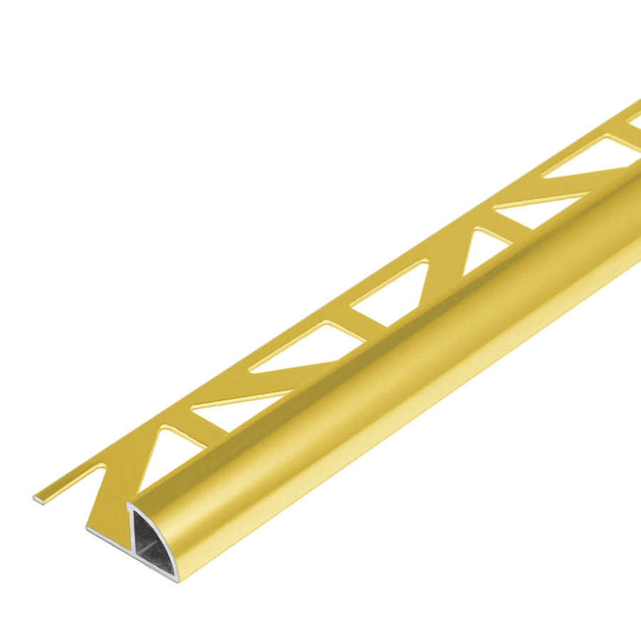 Round Edge Tile Trim Gold Anodized Durondell 94"