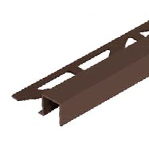 Square Edge Tile Box Trim Terra Brown Powder Coated Squareline 94"