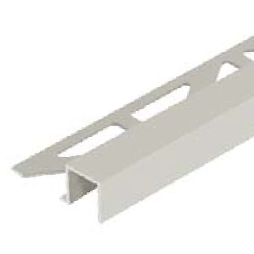 Square Edge Tile Box Trim Gray White Powder Coated Squareline 94"